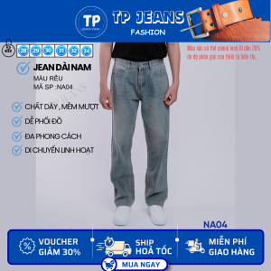 TP Jeans Quần Jean Nam Màu Rêu NA04 - Phong Cách Thanh Lịch Thoải Mái Tối Đa Chất Cotton Mịn NA04
