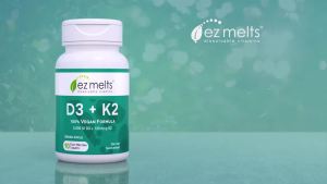 EZ Melts Dissolvable Vitamin D3 K2 5000 IU Bone & Joint Support Sugar-Free 3-Month Supply - 1 Pack