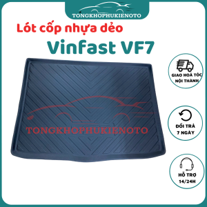 LÓT CỐP nhựa dẻo xe Vinfast VF7 - Nhựa dẻo đàn hồi tốt dễ vệ sinh chuẩn khít form xe