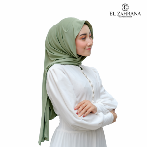 EL Zahrana Hijab Instan Jersey Oval Premium Terbaru