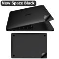 Da cơ thể sticker cho Apple MacBook Air Pro 13 14 16 M1 M2 M3 Chip Phía Trước Và Trở Lại Không Gian Màu Đen miếng dán laptop 2023 A2992 A2991 2021 Pro 14 16. 