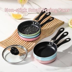 Non-stick Small Frying Pans with Handle Induction Cooker Universal Flat Bottomed Frying Pan Steak Fried Eggs
