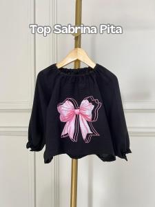 Kaos Lengan Panjang Balon Strip Series Anak 1 - 12 Tahun - Strip Hitam Putih