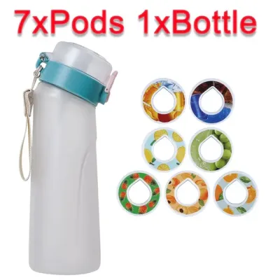 【Bestseller Alert】 7/1 Pcs Air Up Flavored Water Bottle Scent Water Cup Sports Water Bottle For Outdoor Fitness Water Cup With Straw Flavor Pods