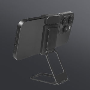 Paste-Free Zinc Alloy Metal Cellphone Holder Magnetic Metal Folding Desktop Mobile Phone Holder Adjustable Stand