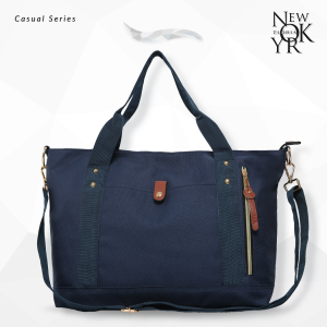 Eloria New York Tas Tote Bag Selempang Wanita Traveling Eloria Casual - Navy
