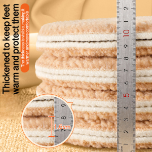 Shoe Insert Soft Non-slip Mat Fluffy Thickening Everyday Life Activity Breathable Winter Adults