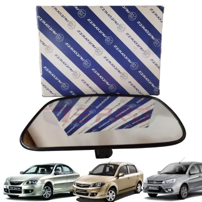 High Quality Side Mirror Glass Left Passenger Side (Cermin Sisi Kiri) -Proton New Saga / FLX / Persona Elegance (Signal)