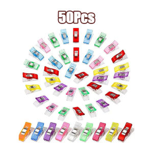 50pcs Multipurpose Sewing Clips Colorful Clips Diy Crafting Crocheting Knitting Clothing Clips
