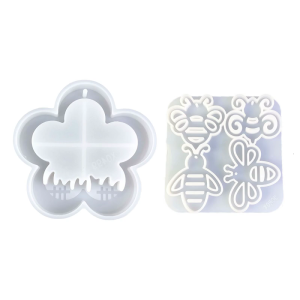 2 Pieces Detailed Silicone Moulds For Bird House And Holder Creation Portable for Hobbyists and Artistics