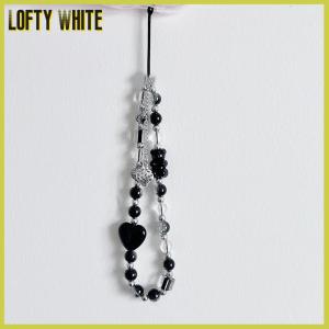 Lofty White Bow Beaded Phone Pendant Sweet Cool Love Bear Key Chain Charm Earphone Case Hanging Rope Anti-Lost Camera Lanyard Strap