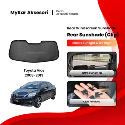 For Toyota Vios 2008-2013 ~ Custom Fit OEM Custom Fit OEM REAR Sunshade