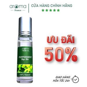 Dầu Thảo mộc Aroma Bạc Hà chống nghẹt mũi chống đau đầu 9ml