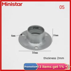 Ministar Stainless Steel Flange Seat For Wardrobe Curtain Cloth Rod Seat Round Tube Seats Bracket Household Furniture Hardware Towel Tube Holder