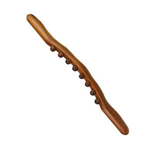 Hailicare 20 hạt Massage Stick Tự nhiên carbon hóa gỗ cạo Máy mát xa Cơ thể Gua Sha Công cụ nạo vét Kinh tuyến bấm huyệt Thư giãn