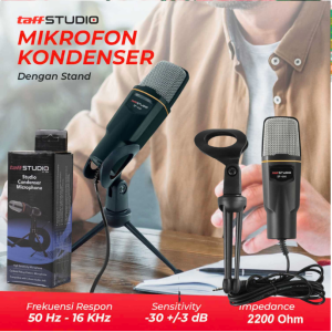 KALLA TaffSTUDIO MIC Mikrofon Kondenser buat Konten kreator studio podcast youtuber XLR - BM-700