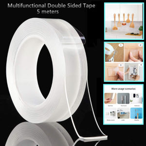 Thickness 1mm Double Sided Tape Nano Tape Home Appliance Waterproof Wall Stickers Reusable Adhesive Bathroom Home Kitchen Coration Tapes