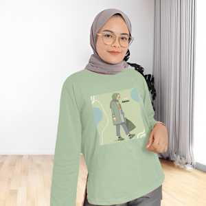 Blouse Wanita Terbaru 2023 TOMORROW BLOUSE COMBED 24S SABLON Baju Atasan Kaos Jumbo Lengan 3/4