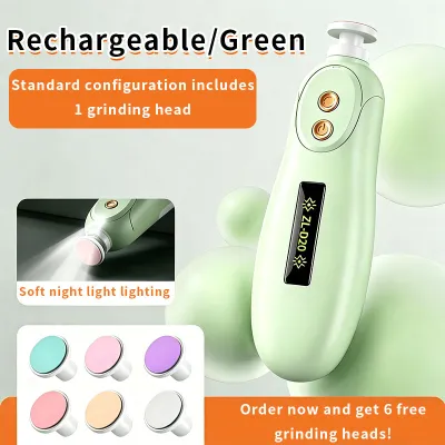 LemonU Baby Electric Nail Trimmer Rechargeable Baby Grooming Set Pengasah Kuku Baby