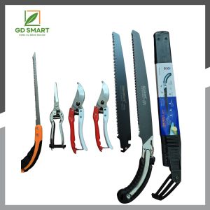 (FREESHIP) Combo Dụng Cụ Làm Vườn Cây Cảnh Bonsai Nhật Bản (Kéo Tỉa Trắng Kéo Cắt Cành Cưa Lách New và Cưa Barker Kèm Lưỡi) - Dụng Cụ Bonsai Hàng Nhật