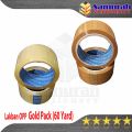Lakban Plastik OPP Tape 45 mm x 60 Yard Gold Pack Bening - Coklat 2" / Perekat Solatip Goldpack Lebar 2 Inch Panjang 55 Meter Lingkar / Core Biru. 