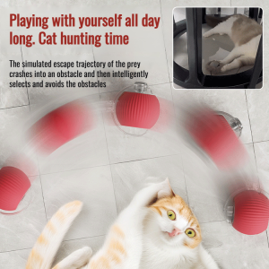 Intelligent Tease Dog Ball Automatic Bite Resistant Pet Toy Ball Jumping Relief Tease Cat Toys