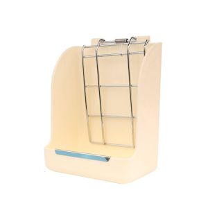 YAZHE Chinchilla Hamster Multi-Functional Wall-mountable Plastic Hanging Grass Container Rabbit Hay Feeder Grass Holder Feeding Rack