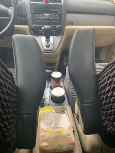 1 Pair Car Seat handle leather cover for HONDA CR-V 2007 2008 2009 2010 2011 CRV Armrest Central handheld Case