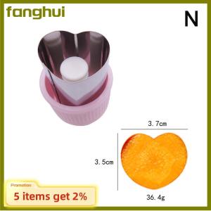 fanghui Baking Molds Fun Functional Vegetable Cutter Shapes Stainless Steel Press-type Mini Cookie Cutter For Kids