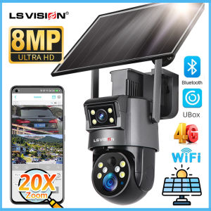 LS VISION Ubox 8MP Wifi/4G ống kính kép Năng Lượng Mặt Trời Camera CCTV 20X Zoom quang học Ip66 Không Thấm Nước PIR ngoài trời AI Humanoid Phát Hiện camera PTZ Màu Sắc nhìn trong đêm Hai-Cách Bằng Giọng Nói IP Camera An Ninh Kết Nối với Điện Thoại Di Động