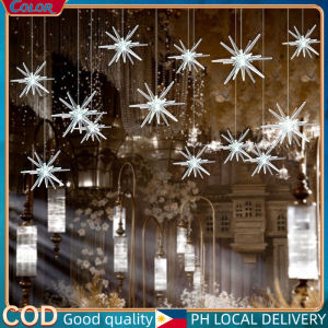 New wedding props 5-head LED pendant light wedding hall ceiling decoration wedding acrylic aisle guide light Christmas decoration