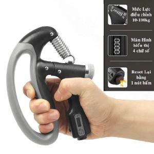 Kìm Bóp Tay Pro Đếm Số Điện Tử - Chọn Màu - Dụng Cụ Tập Gym Tập Cơ Bắp Cổ Tay Cao Cấp Tại Nhà Điều Chỉnh Lực Từ 10-100kg