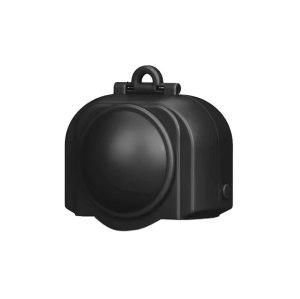 Flymile X5 Lens Cap Protective Cover for Insta360 X5 Accessories Lens Guard Portable Scratch-resistant Shell Black