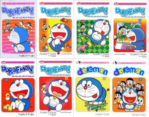 Sách - Combo 8 quyển truyện Doraemon ngắn - giao tập ngẫu nhiên + bán kèm 1 bút viết