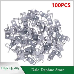 [Dale Dephne] 100ชิ้นช่อง3D ตัวอักษรแขวนหูสแตนเลสติดตั้งป้ายโลหะอะไหล่ฮาร์ดแวร์สำหรับโฆษณา