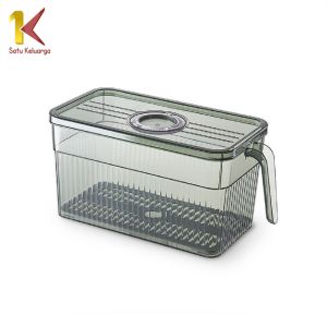 Satu Keluarga Kotak Kontainer Akrilik Transparan C579 Wadah Serbaguna Acrilic Transparant Rak Makanan Organizer / Kotak Penyimpanan