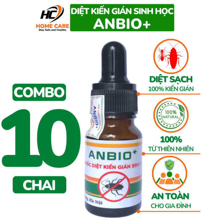 Combo 10 Lọ Thuốc Diệt Kiến Gián Sinh Học ANBIO+ Chai 10ml Xuất xứ Việt ...