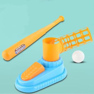 CUBBY Creative Children Baseball Ball Toys Remote Control Colorful Baseball Throwing Machine Automatic Pitching Machine Portable Baseball Launcher Outdoor Sports