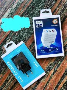 Adaptor Charge USB QC 3.0 + PD Usb Type C Laptop Tablet Charger Mel-V 65 W Fast Charging