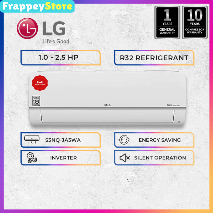 [FRAPPEY] LG Dual Inverter Deluxe 1.0HP (S3-Q09JA3WA)/1.5HP (S3Q12JA3WA ...