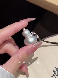 Pendant Genuine S999 Sterling Silver Original Luxury Jewelry Gourd Gift Leather Rope 2026 Trend Necklace Pendant Men Women P68