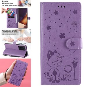 For Samsung Galaxy Note 20 / Note 20 Ultra / Note 10 / Note 10 Plus / Note 9 / Note 8 Painted Cartoon Phone Case Magnetic Leather Wallet Flip Cover Casing