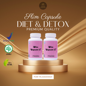 2 PCS - Penurun Berat Badan Diet Detok Pelangsing Perut BPOM | HF SLIM CAPSULE