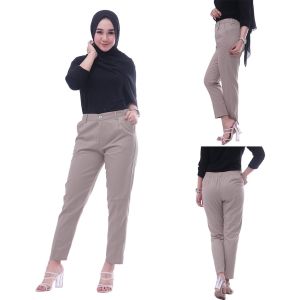 CELANA PANJANG WANITA DEWASA BAGGY PANTS TUWILL KANTOR KERJA