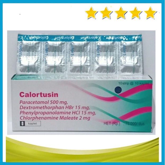 CALORTUSIN STRIP isi 10 Kaplet - Obat Flu, Batuk, Demam & Pilek