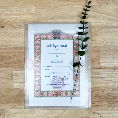 ซองพลาสติกใส่ใบสำคัญขนาด A4 [เดี่ยว 1 ใบ] และ [ชุด 5 ใบ] ไว้ใส่ใบเกิด ใบสมรส ใบเกรด มีทั้งแบบใสและขุ่น
