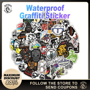 50PCS Bike style Waterproof Sticker for Bike Mountain Water bottle Graffiti Stickers Laptop Luggage