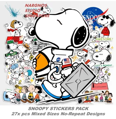 (Studio Exclusive) Snoopy - Peanuts Character Beagle Cartoon Waterproof Decal Stickers