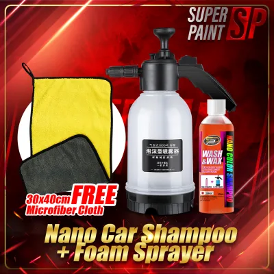 Japan High Quality Nano Color Car Shampoo 2 in 1 Wash & Waxes/Wax Sabun Kereta Wash Car Detailer/Car Wash 300ML 纳米彩色洗车液