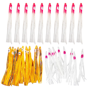 10Pcs Big Octopuses Skirt Trolling Lure Octopuses Squids Skirts Fishing Lure Soft Fishing Baits Fishing Accessory